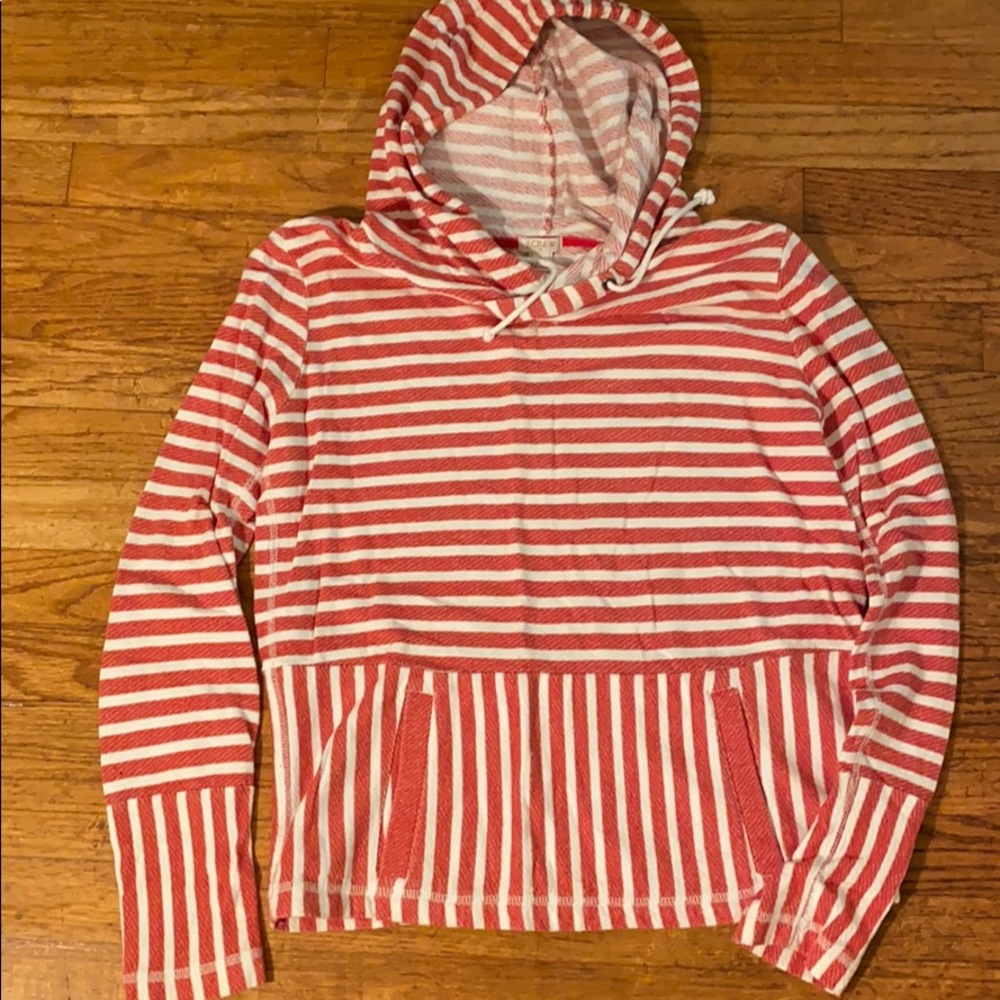 J Crew Lightweight Hooded Sweatshirt